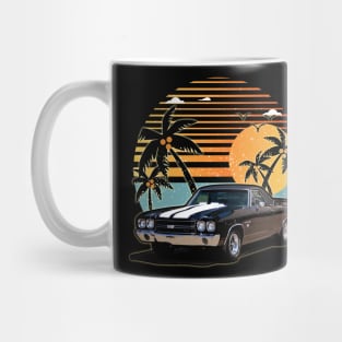 Chevrolet El Camino SS 1970 car sunset Mug